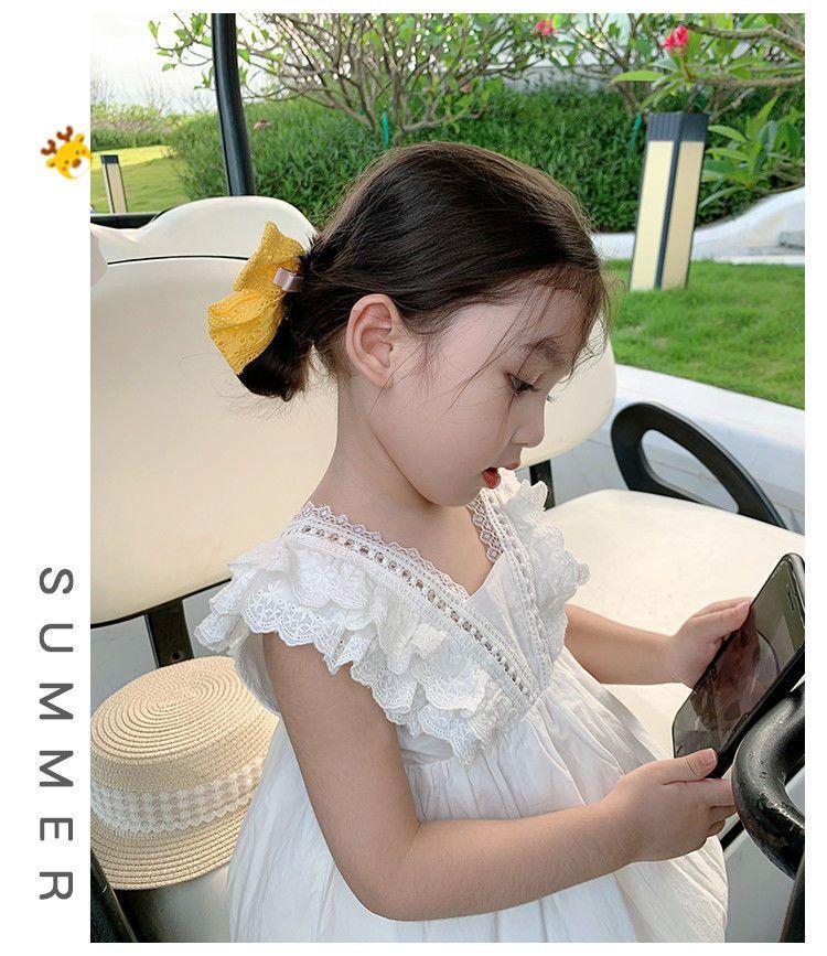 Product Introduction of Váy Bé Gái, Trang Phục Trẻ Em, Váy Ba Lỗ Mỏng Mùa Hè, Váy Trắng Cho Em Bé Gái, Váy Công Chúa Sành Điệu, Thích Hợp Cho Bé Gái Hơn 1,000 Lần Lặp Lại, [Khách Hàng Lặp Lại Hơn 1,000] váy  labubu  cho  bé  gái váy  đen  cho  bé  gái  đi  tiệc didi  kids 10