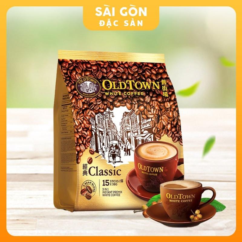  Cà phê OldTown White Coffee Cà Phê Trắng Malaysia Vị Classic 15 Gói x 40 G SÀI GÒN ĐẶC SẢN 