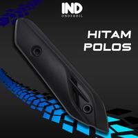 Gambar Pelindung Knalpot Vario 110 FI 2014 LED Hitam Polos Light Black Premium Carbon Cover Tutup Tameng Kenalpot Exhaust Muffler - Premium Black Carbon dari IND Onderdil Kota Bandung 3 Tokopedia
