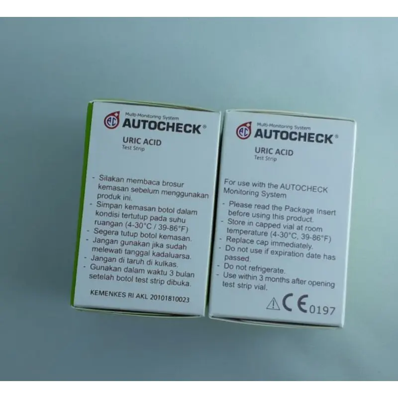 STRIP AUTOCHECK Asam urat uric acid stik UA - isi 25 strips 1