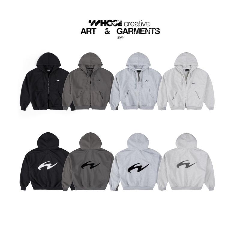 RUFFLE HOODIE ZIP - Áo khoác thêu xù khoá kéo 2 đầu (Có túi trong) Whose Studio