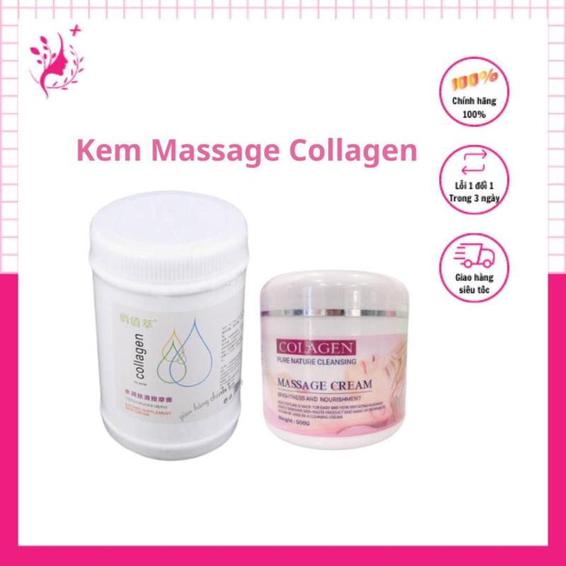 Kem Massage Collagen Hũ 500g - 1000g Mát Xa Mặt Và Body Dùng Trong Spa TMV - Massage Cream Làm Đẹp Da Dưỡng Ẩm Da