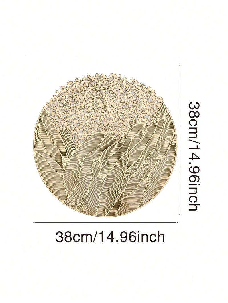 Product Introduction of 1/4/6Placemats PVC Place Mats For Kitchen Table Indoor/Outdoor Washable Heat-Resistant Placemat Wipeable Dining Table Mats For Camping, Festival, Wedding, Party 7