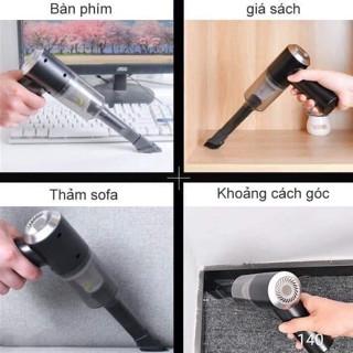 Máy Hút Bụi Cầm Tay Mini Không Dây, 120W - 9000PA, Hút Cực Mạnh, Mini Nhỏ Gọn Tiện Lợi 6