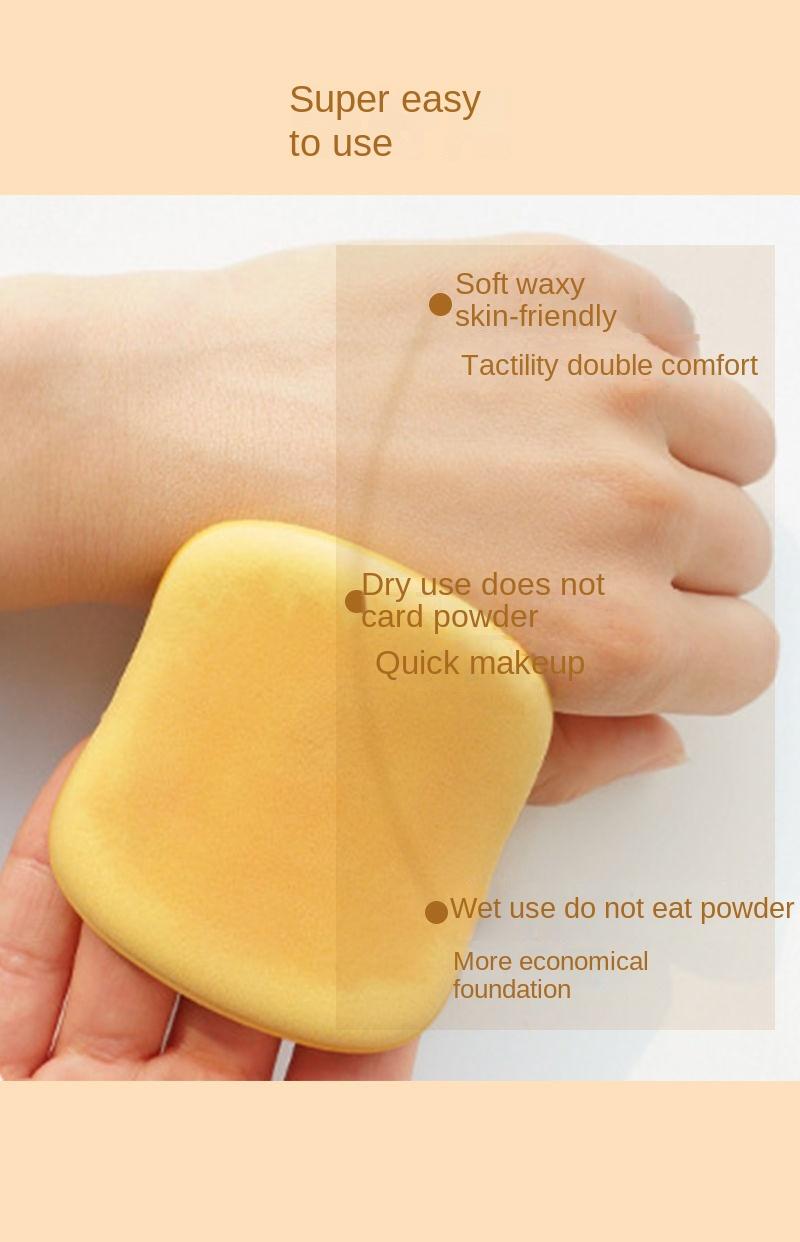 Product Introduction of Butter Cushion Puff Dry and Wet Dual-use Non-powder Absorbing Sponge Powder Makeup Foundation Ultra-soft Marshmallow Beauty Blender -B931 1