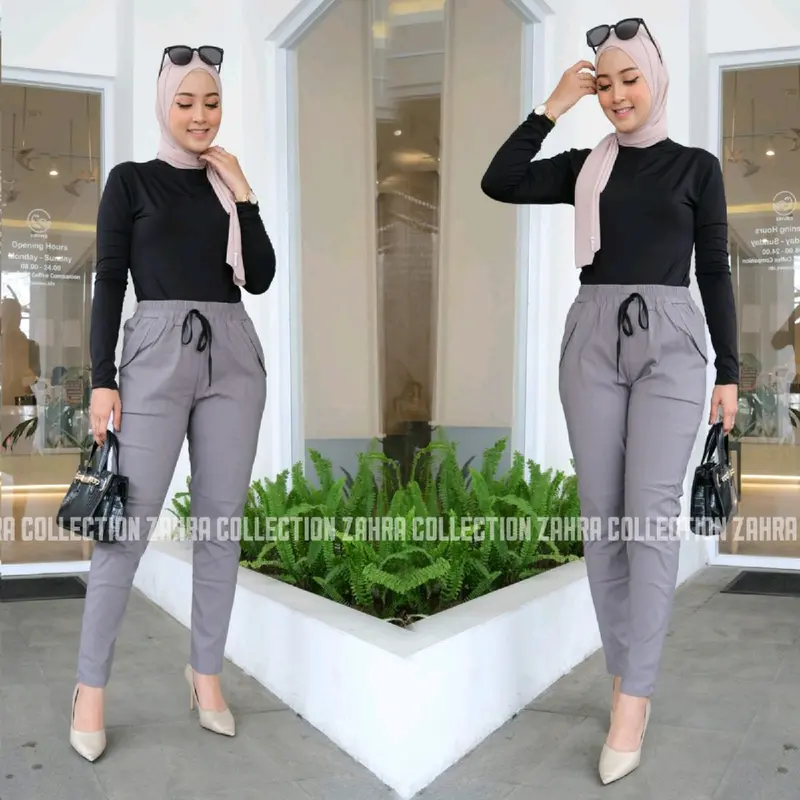 Celana Kantor Cutbray Import Wanita Nyaman Street All size Cewek 4