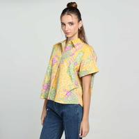 Gambar Azalea Short Sleeve Shirt Batik HONG Sekouwit / Kemeja Batik Lengan Pendek in Yellow - Kuning dari Sekouwit Kab. Bogor 3 Tokopedia