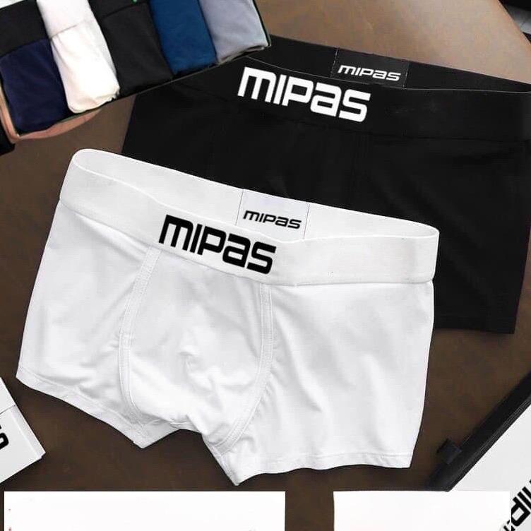 Combo 4 Quần Sịp Đùi MI.PAS Chất Liệu Thun Lạnh (4 màu, Được chọn màu) Menswear Quần Boxer Quần Lót Boxer Nam