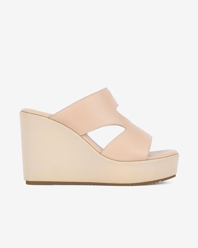 Dép Cao Gót Nữ Đông Hải Đế Xuồng Quai Ngang Bản To 10cm - D32D5