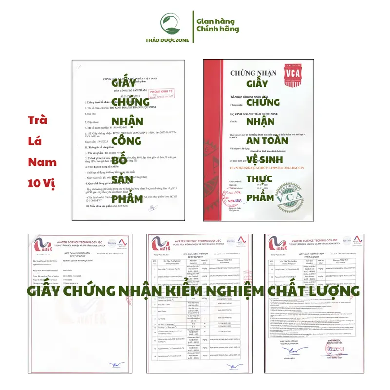 [Mua 1 tặng 1] Trà Lá Nam 10 vị phiên bản mới Thảo Dược Zone -thành phần Lá sen, xạ đen, lạc tiên, giảo cổ lam.....Thảo Dược Zone- Nước Trà Chè Tea Chua trà  lá mộc 8