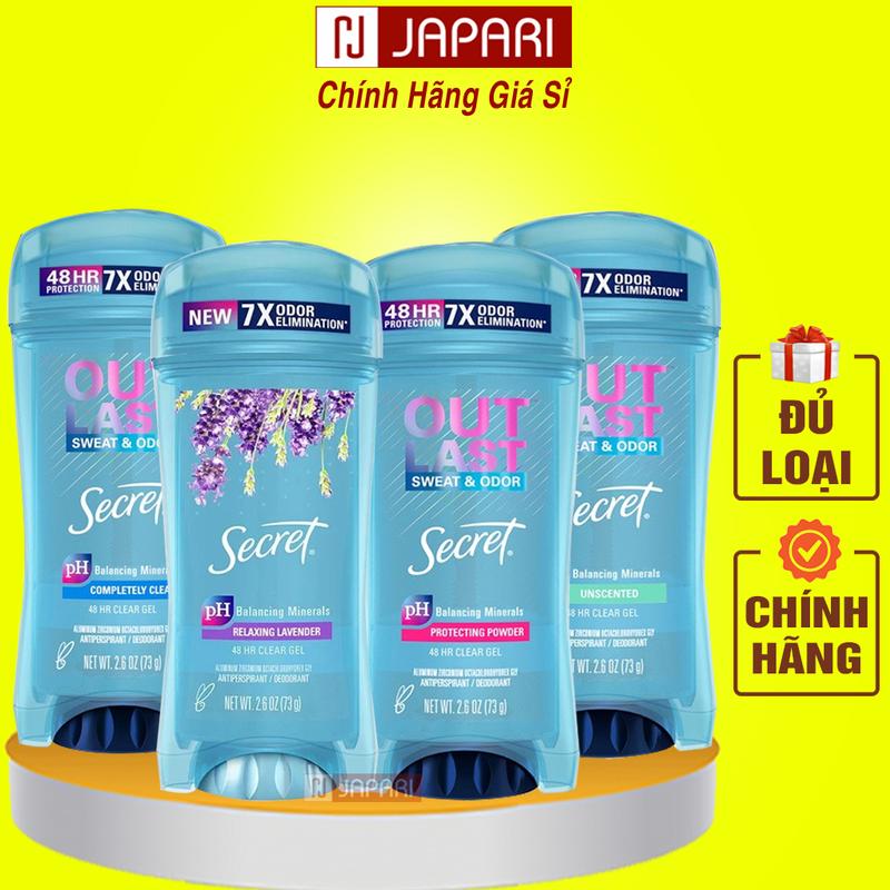 Lăn Khử Mùi Secret Out Last CHÍNH HÃNG Của Mỹ - Sáp Lăn Nách Out Last Khử Mùi Cơ Thể Cho Nam Nữ - Lăng Nách Japari