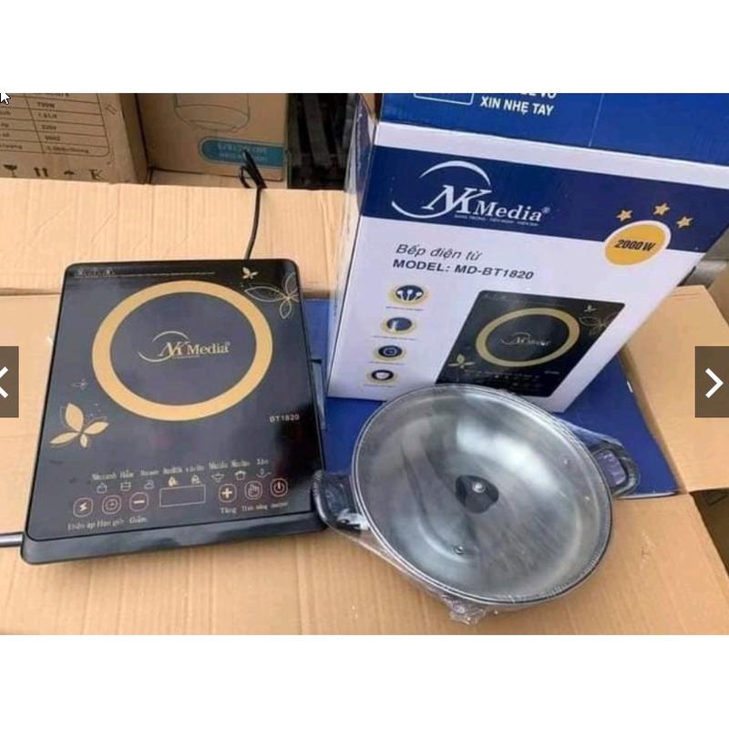 Bếp điện từ Media MD-BT1820 tặng kèm nồi - Phím cơ Media MD-BT1820 công suất 2000W[ 1