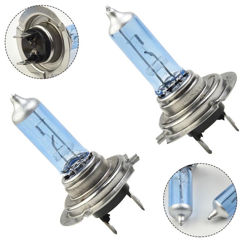 Bóng đèn Xenon, Trắng 12V H7 100W 6000K, Siêu sáng, Đèn pha ô tô Halogen, Bộ 2 chiếc, [SYTK] 1