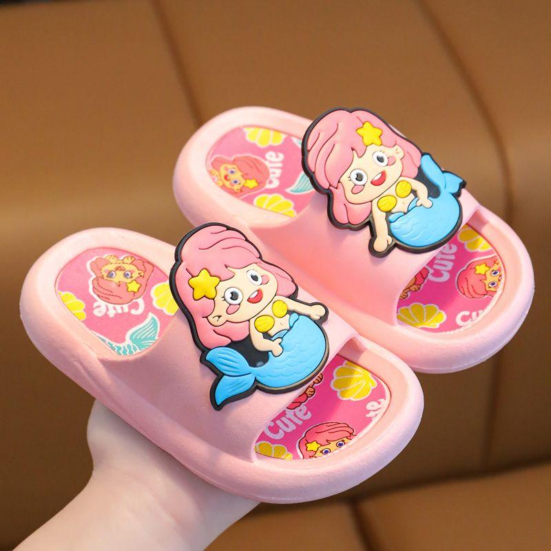 025 Dép trẻ em chống trượt bé gái dâu tây siêu mềm bé gái dễ thương công chúa dép Sandal Voi 3