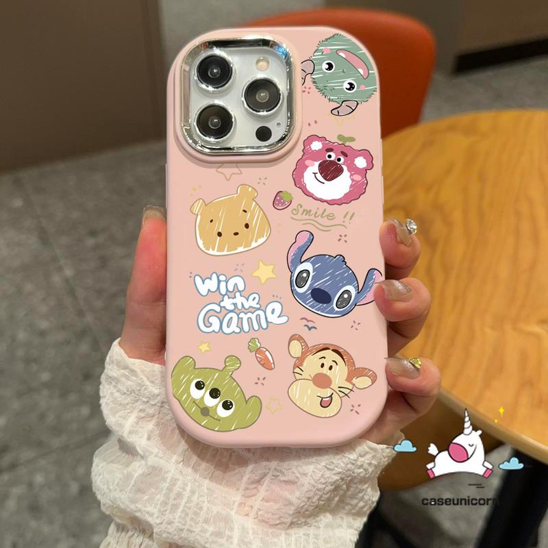 Caseunicorn Untuk Oppo A18 A15 A17 A38 A16 A58 A78 A35 A15s A16s A36 A54s A17K A3s A53 A33 A54 A12E A9 A5 A11 A55 A57 A32 A77 A77S A7 A12 A12s A5s A11K A78 A58 A93 A94A74 A95 A76 A96  Reno 5F 8 7 5 9 4Lite Stitch Lotso Sancho Panda Pooh Toy Story Cover 6