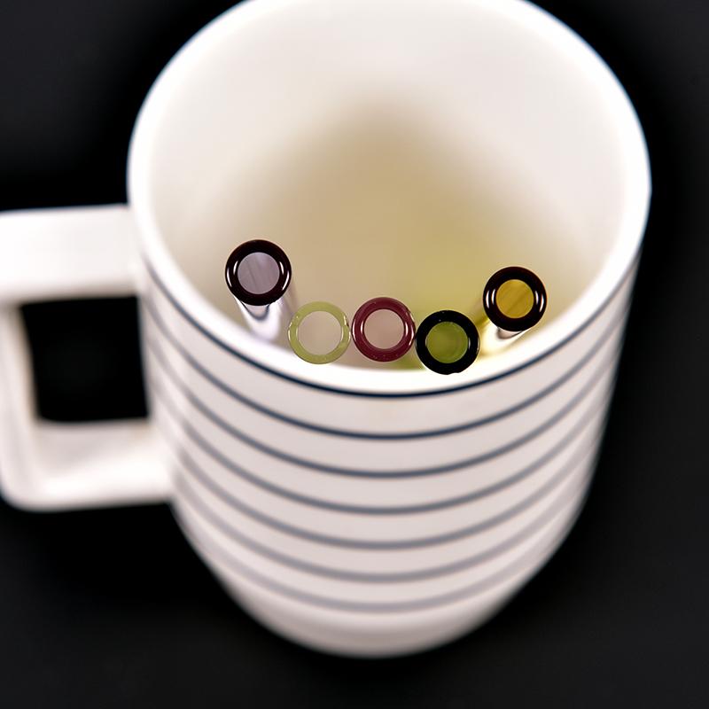Product Introduction of Reusable Straight Pyrex Glass Drinking Straw for Wedding Birthday Party 5 Colors 22