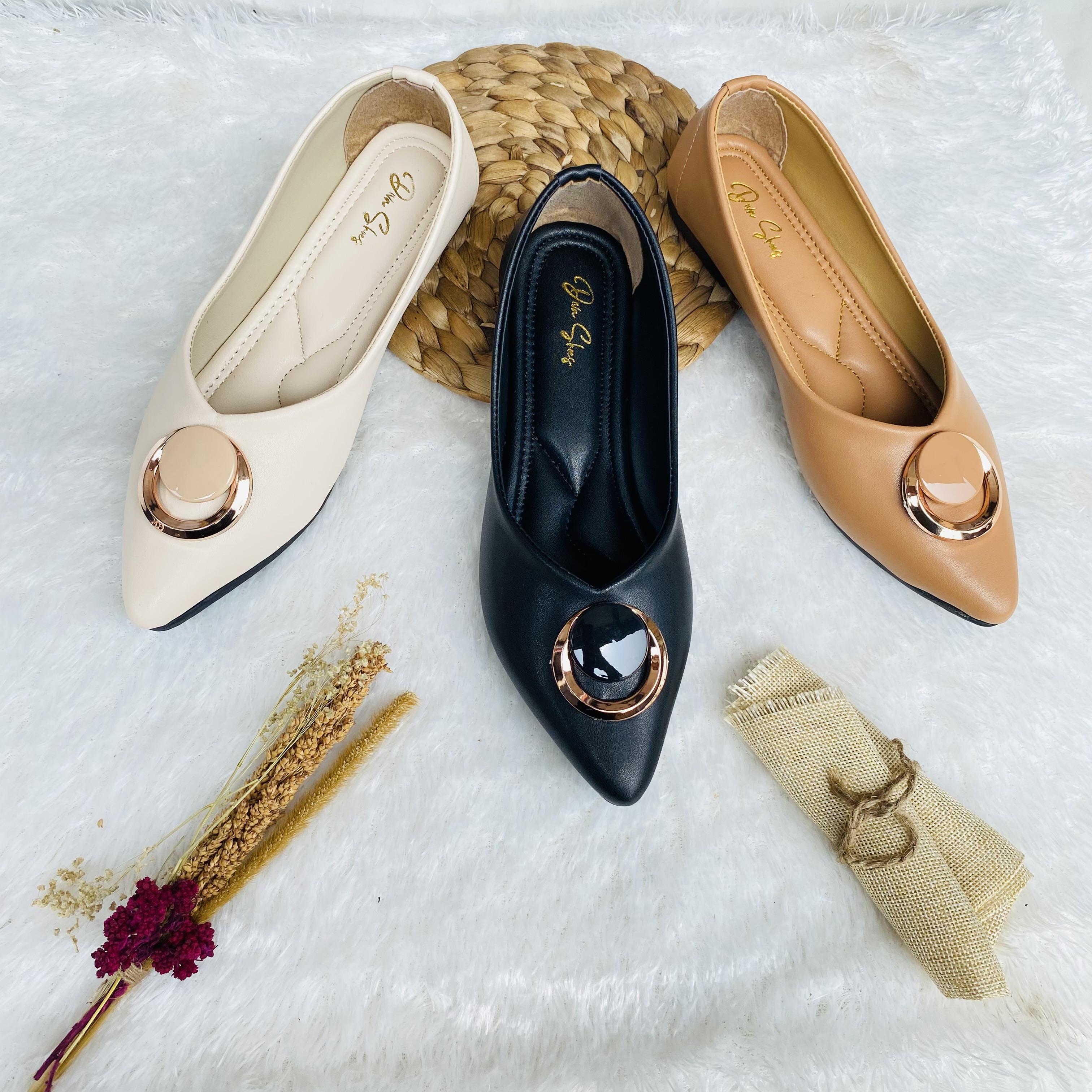 Sepatu Flatshoes Wanita Cantik Variasi Bulat - Diva,store - Kasual