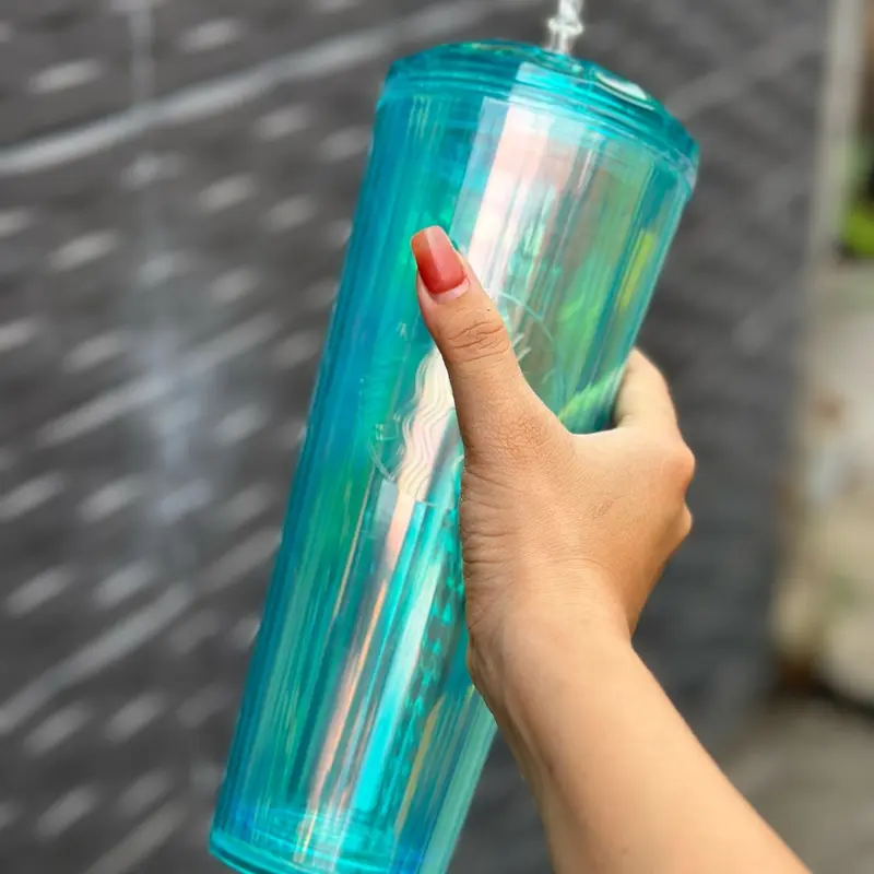 ￼(HÀNG SẴN) Tặng kèm túi khi mua Ly Star cầu vồng Aurora đầy màu sắc lung linh 710ml / 24oz 5