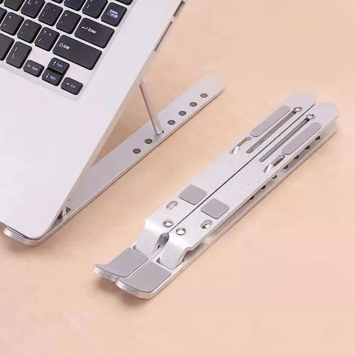 Giá đỡ LAPTOP, MACBOOK, IPAD bằng nhôm có thể điều chỉnh được độ cao, đế tản nhiệt kê laptop nhôm