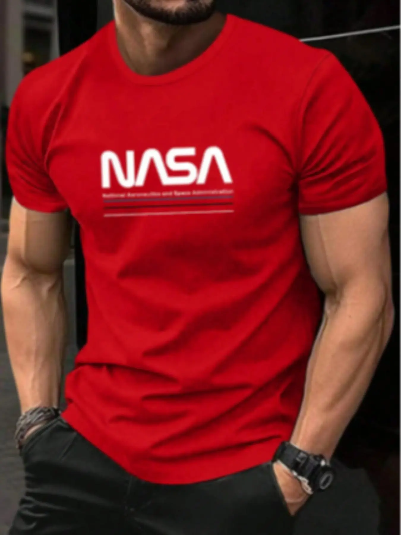 Men's Round Neck Loungewear Tee, Regular Fit Casual Soft Comfortable Short Sleeve T-shirt for Daily Wear, Men's Sleepwear & Loungewear for Fall & Winter,  Graphic Tees
