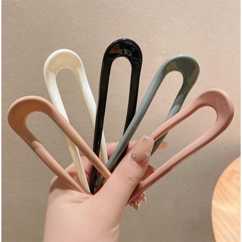 Ghim hoa mai  Nét đẹp vượt thời gian Trâm cài tóc chữ U búi tóc cổ điển màu bóng trơn đơn giản thanh lịch giá rẻ K138 kẹp  hàn  quốc  sứ  càng  cua  3  răng  vịt  lò  xo trâm  bằng  vợt  cầu  lông sét keptoc set  có  hộp  đựng  con kepgap  custom  tên 1