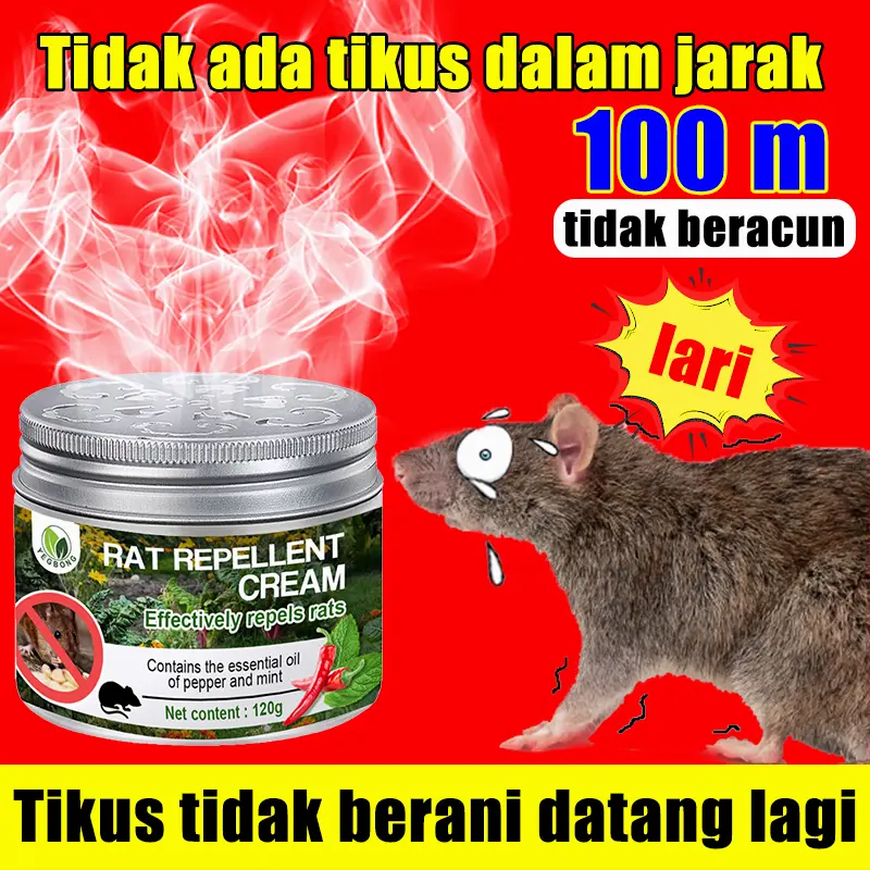 Gel Anti Tikus Krim Pengusir Tikus Alami Obat Pengusir Anti Tikus Ampuh Anti Tikus Gel Disinfectant Spray Tidak Beracun Tahan 3 Bulan Aman Untuk Hewan Peliharaan Rat Repellent Anti Tikus Mobil 120g