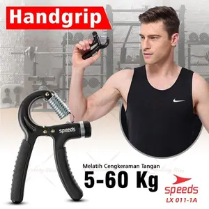 Handgrip Hand Grip Alat bantu fitness Otot lengan Portable LX 011-01 - MERAH-5 tangan outdoor