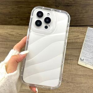 Funda para celular transparente minimalista, funda protectora de cobertura completa, accesorios para celular compatibles con iPhone 7 8 11 12 13 14 15 Plus 15 Pro Max XS Max