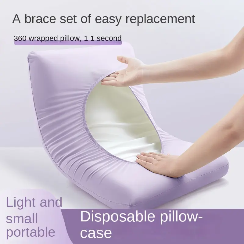 Disposable Pillowcase, Travel Pillow Cover, Thickened Anti-dirt Elastic Single Pillowcase for Train Berths, Hotels, and Bedding Use