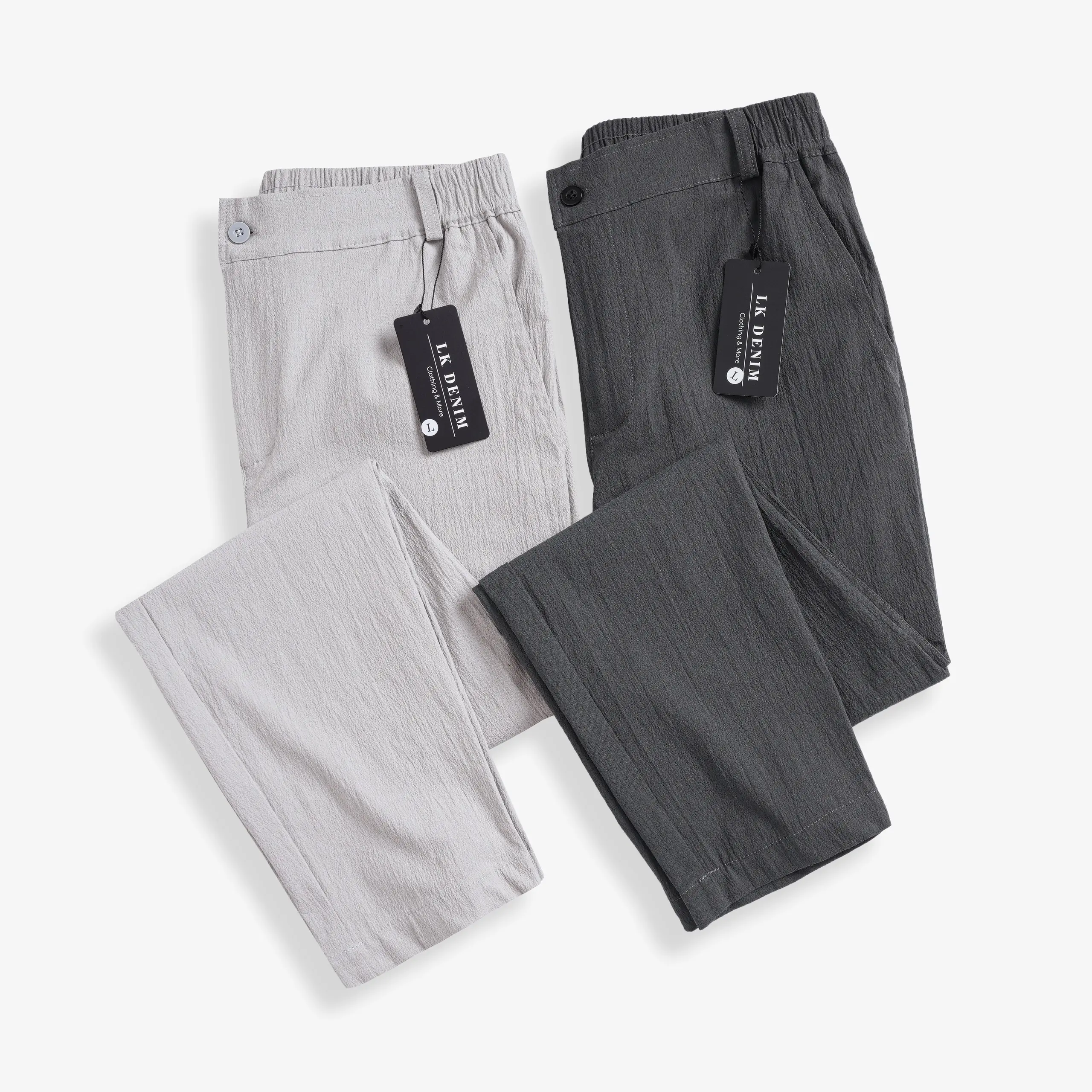 Quần Nam - Quần Linen Pants dày dặn đứng Form thiết kế cạp chun thoải mái vòng bụng