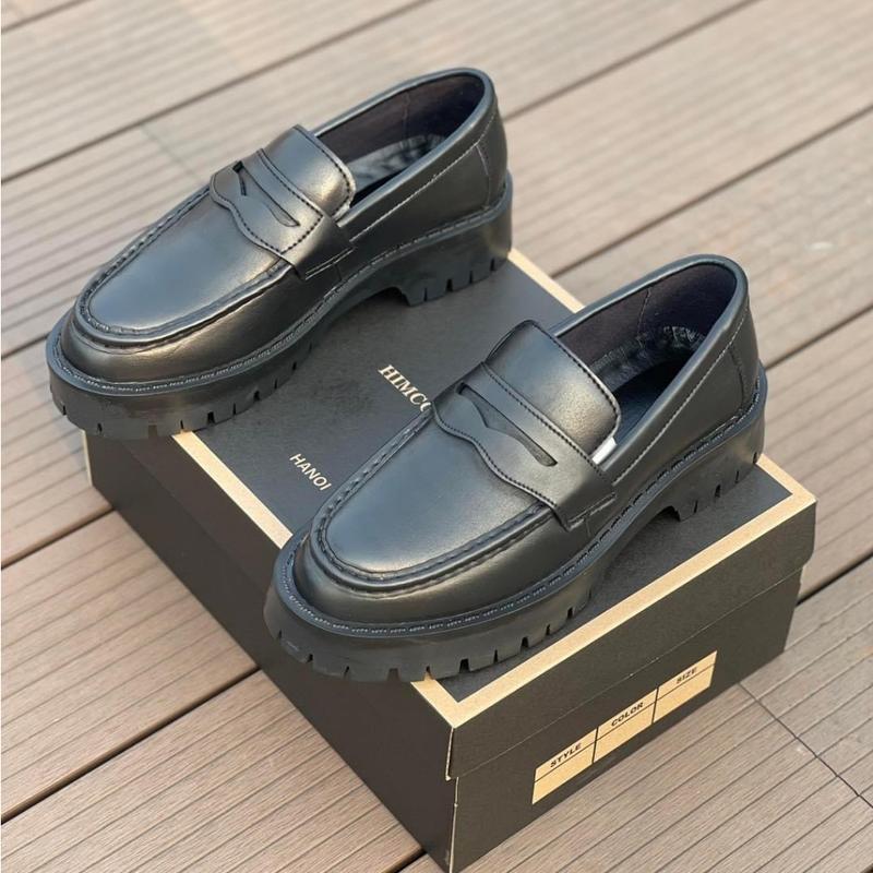 Giày Lười Nam Loafer Da Xít Đế Chucky Đen Trắng, Giày Da Nam Kiểu Dáng Công Sở Cao Cấp Mã 2526 - Xưởng Giày Chelsea Boot 3