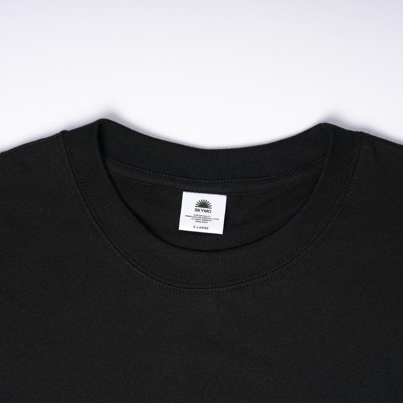 Skymo Apparel Tshirt Hype 1 Black Kaos Combed Lembut 3