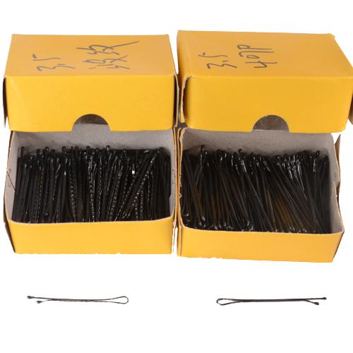 Kẹp Ghim Tăm Chữ Y hộp nhỏ bằng thép chống gỉ màu đen chuyên dùng cho makeup làm tóc gồm 100 chiếc