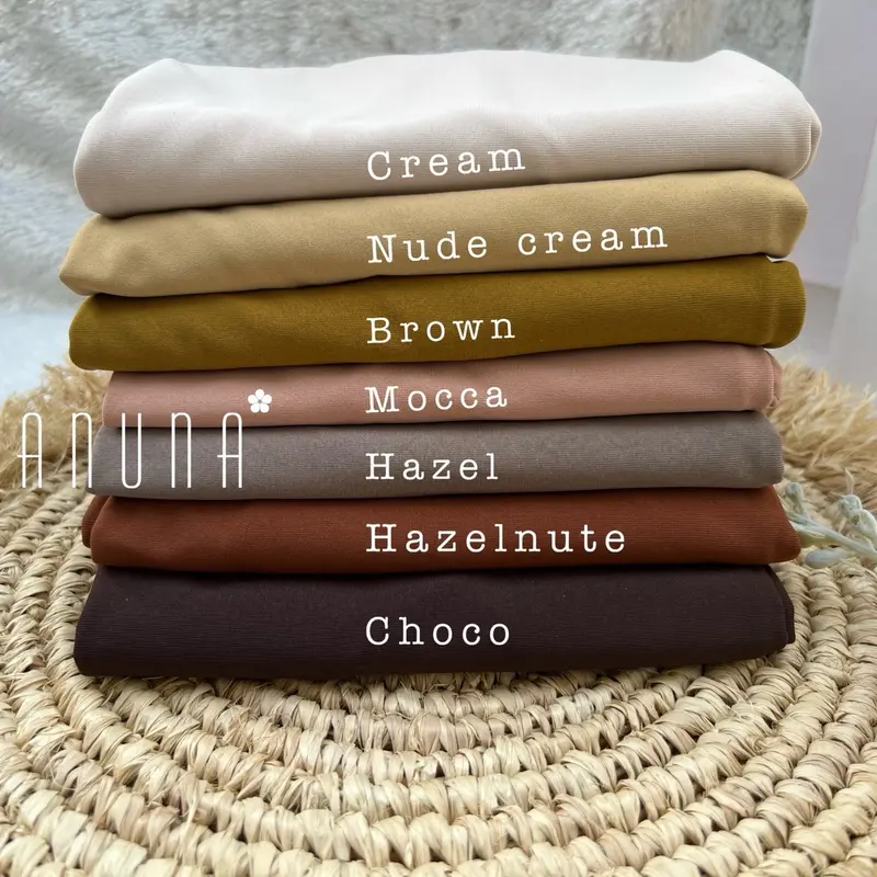 Jilbab Olahraga Jersey Super Premium Ukuran s Hauna Hijab - Simple dan Nyaman - Variasi, Muslim, Kerudung, Tebal, Katun, Stretch, Instan, Cantik 6
