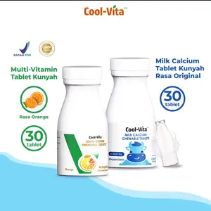 READY BPOM MULTI VITAMIN MILK CALCIUM CHEWABLE TABLET KUNYAH COOLVITA  SUPLEMEN MAKANAN