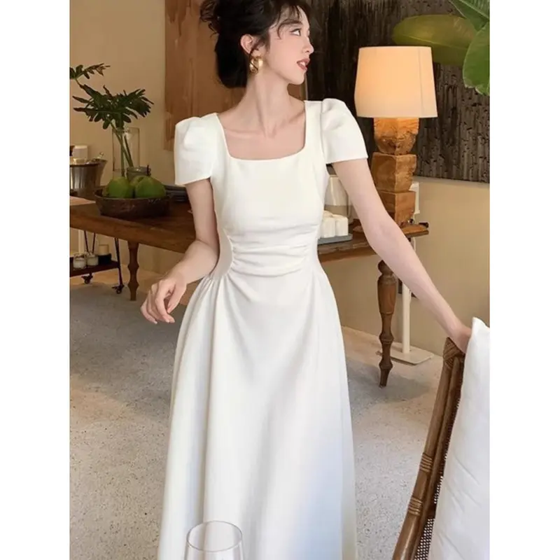 green emerald velvet dress Elegant High Neck Midi Silk White Dress  HAREM's Brides