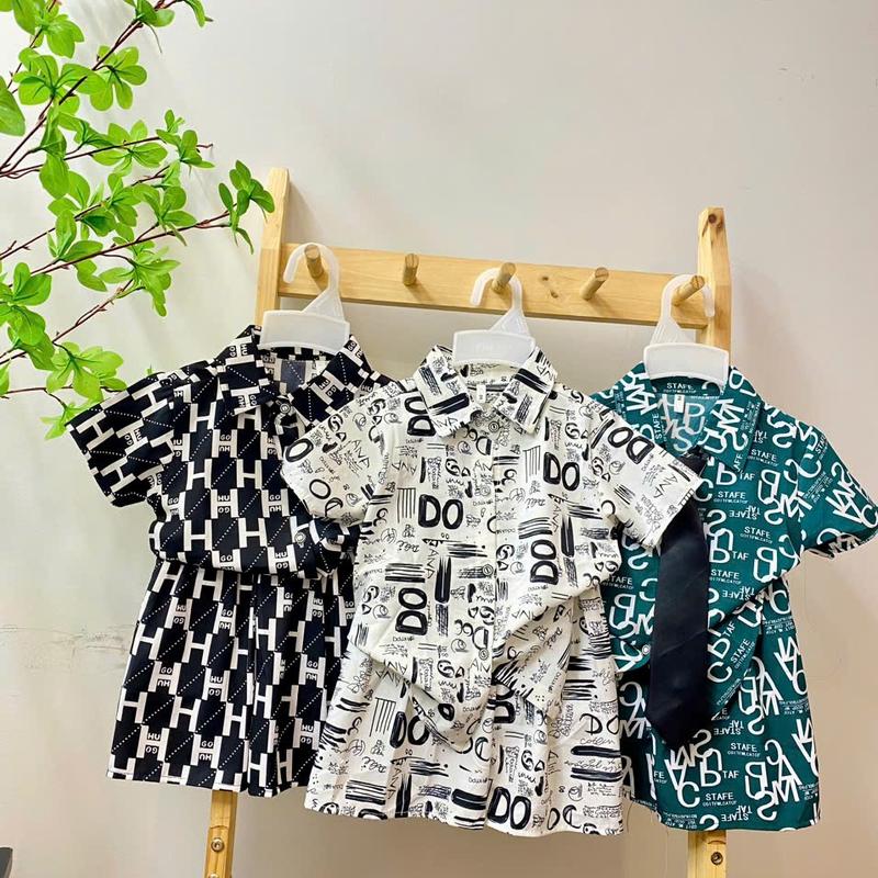 (MT04, 10kg-30kg) COMBO 3 Bộ quần áo sơ mi lụa cho bé chơi tết, gồm 3 mẫu 3 họa tiết khác nhau