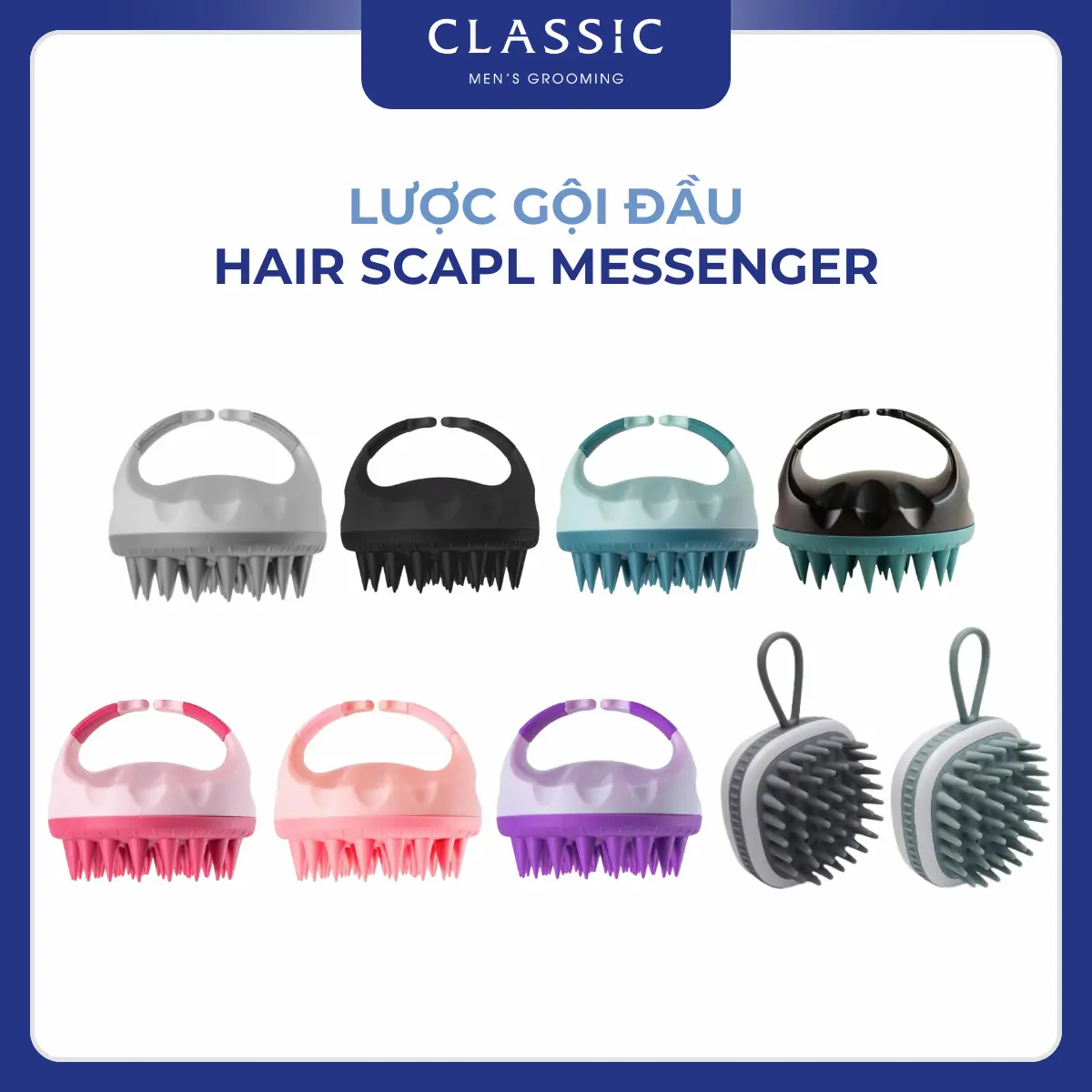 Lược Gội Đầu Silicon Hair Scalp Massager
