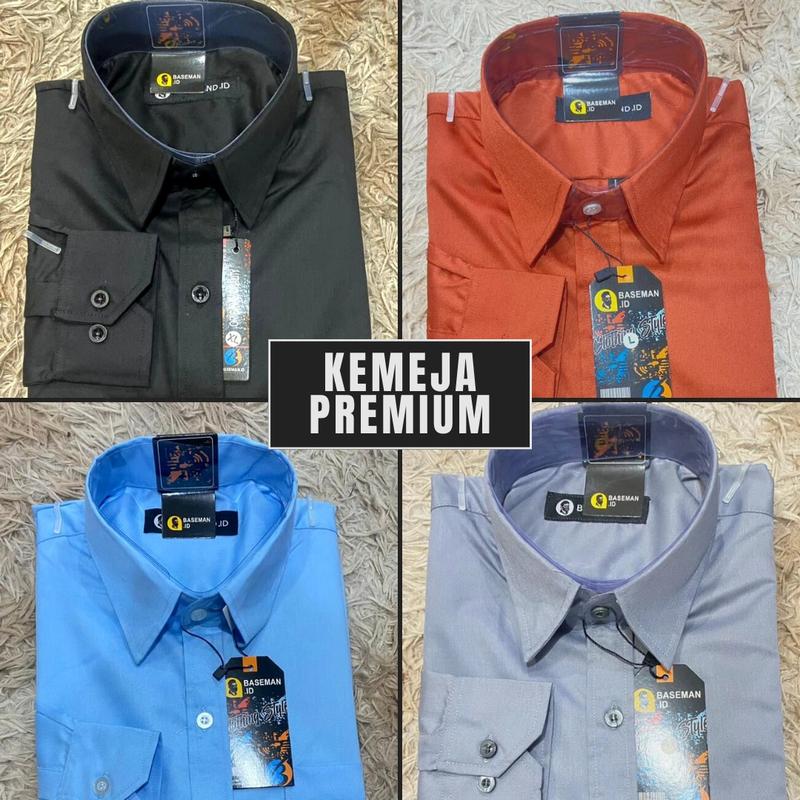 Kemeja Kantor Lengan Panjang Bahan Katun Toyobo Premium (Bahan Tebal) 2