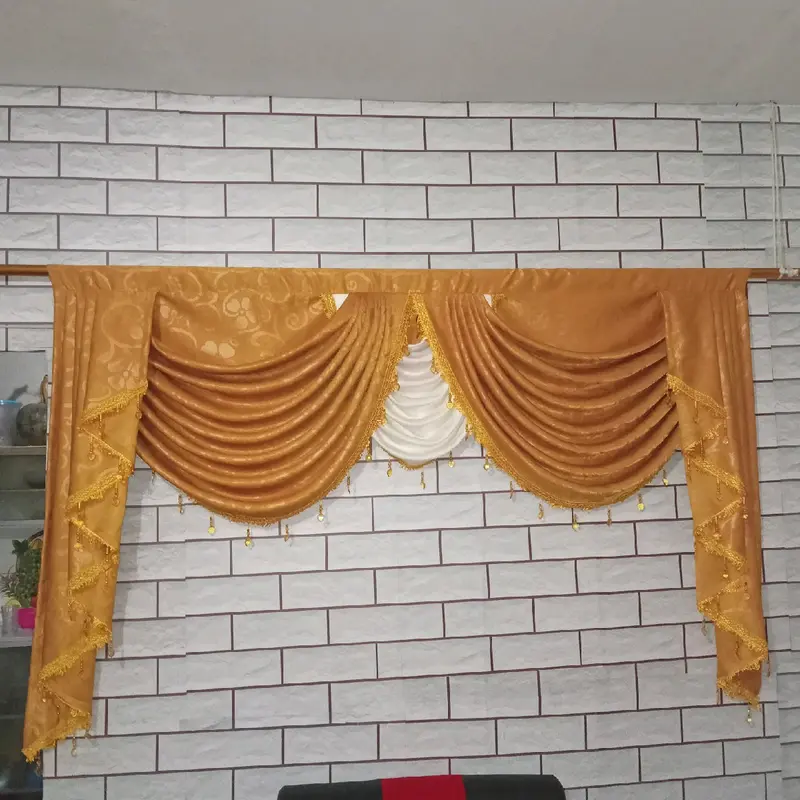 Rumbai Gorden Khusus Poni saja Model Gelombang Spanyol mewah jendela pintu gorden poni  mewah Curtain 1