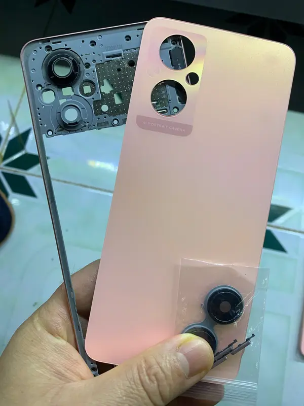 Vỏ điện thoại ren0 7z, lưng, vỏ, kính cam, khay sim, phím volume 0
