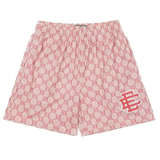 2025 New EE Eric Emanuel Basic Mesh Short Classic Floral Printed Gym Shorts Men's Gym Basketball Sports Beach Shorts Men