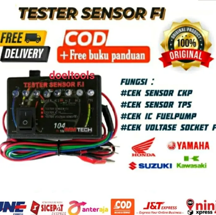 MULTITESTER Tester Sensor fi Alat Cek Sensor CKP IC fuelpum TPS ...