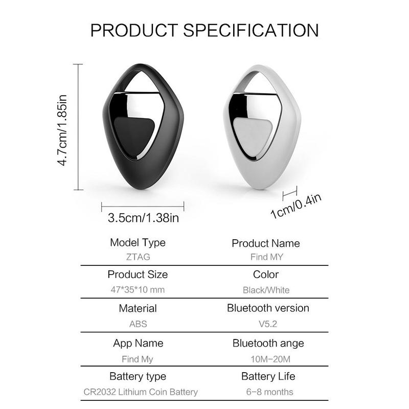 Smart GPS Tracker, 1/2/4 Counts Mini GPS Tracker, Bluetooth-compatible GPS Tracker for Earphone & Luggage, iOS Compatible GPS Tracker 1