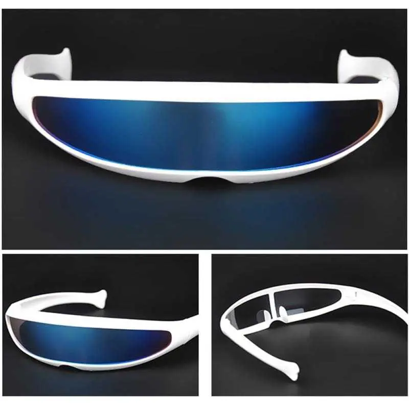 TRAFA Kacamata Pria Futuristic Sunglasses Anti-Reflective UV400 Lensa Aksesoris Eyewear 6