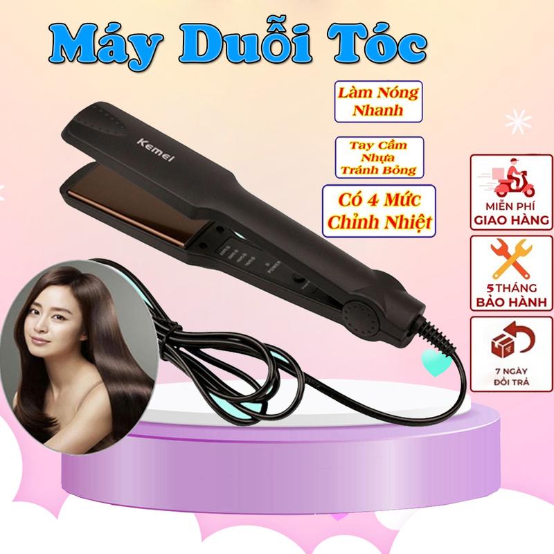 Máy duỗi tóc Máy làm tóc Máy ép Duỗi Thẳng Uốn Tóc 4 Mức Nhiệt KEMEI 329 - Dụng Cụ Tạo Kiểu,Làm Đẹp Là Thẳng Tóc Nhanh chóng