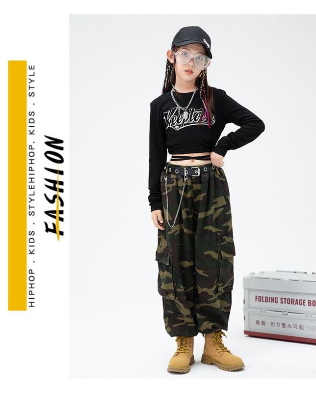 JJ Kids Fashion | Áo thun crop top thời trang trẻ em, áo croptop dài tay cho bé gái size từ 15 - 45kg | Extra Shipping 8