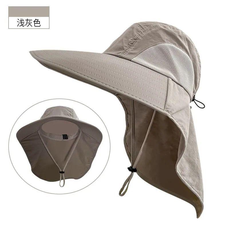 Mũ Câu Cá, Chống Tia UV, Mũ Che Nắng Ngoài Trời Mùa Hè, Unisex, Mũ Che Nắng Rộng Vành, Bảo Vệ Mặt Và Cổ mũ  camping 7