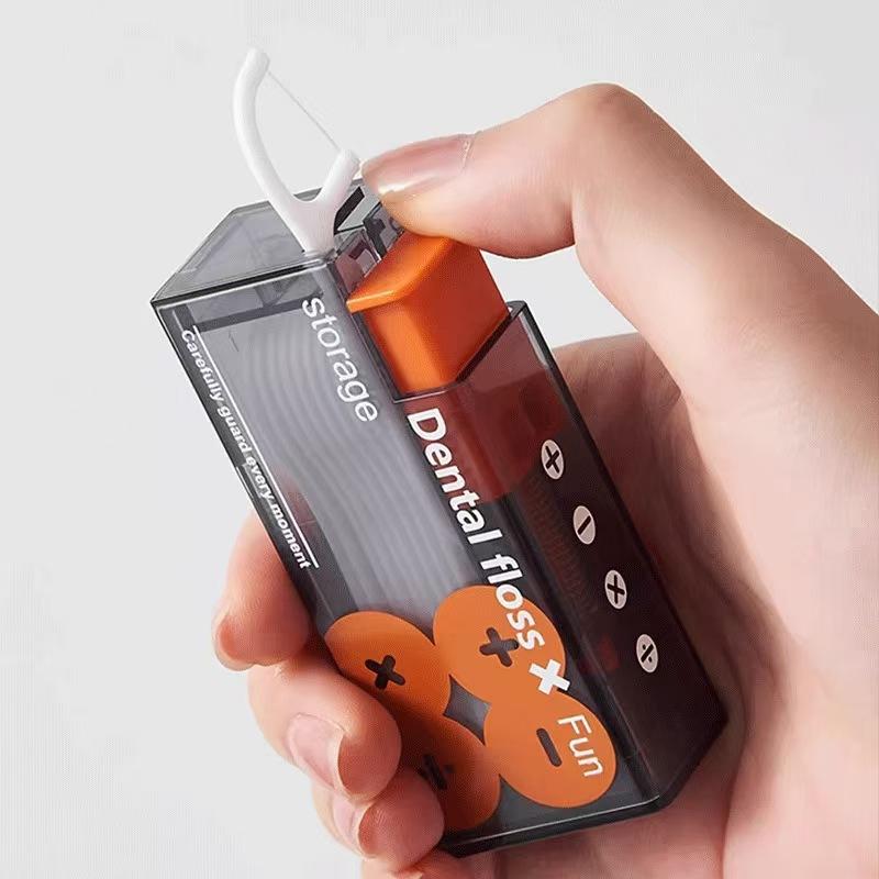 Product Introduction of Dental Floss Dispenser Containing 10Pcs Floss Dental Floss Storage Box Auto Refillable Oral Hygiene Care Floss Pick 1