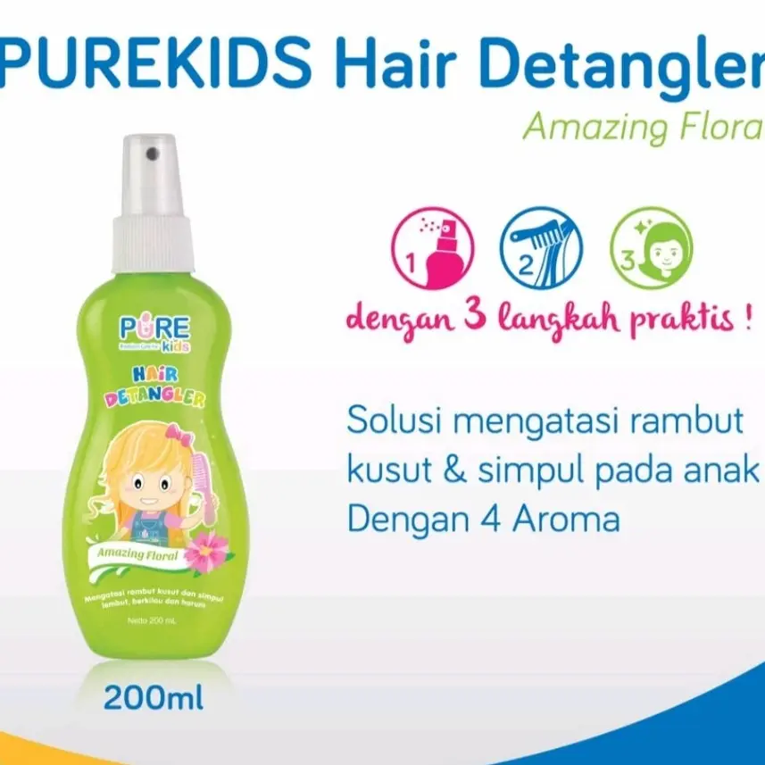 PUREKIDS Hair Detangler 200ml Anti kusut & simpul